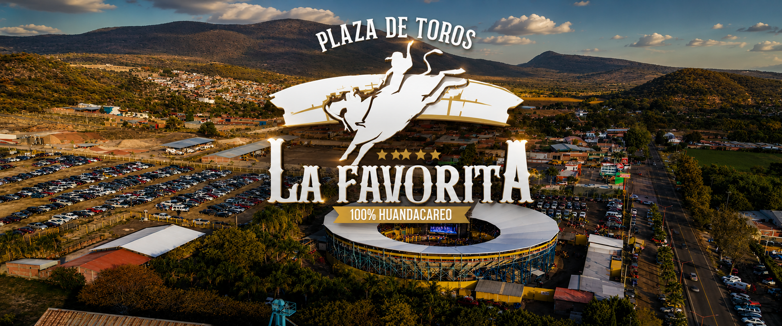 Vista aérea de Plaza de Toros La Favorita